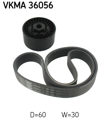 SKF VKMA 36056 Kit Cinghie Poly-V-Kit Cinghie Poly-V-Ricambi Euro